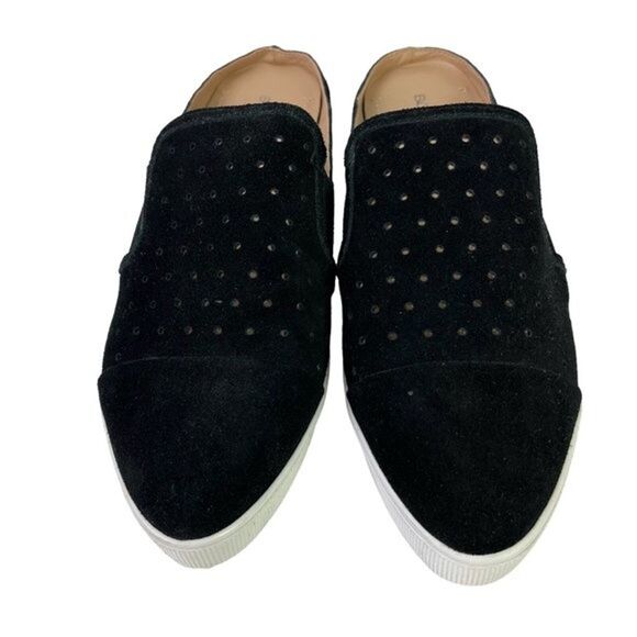 BCBGeneration BCBG Women's Black Genuine Leather Yerra-X Mules Shoes Suede 7.5 - Picture 3 of 16